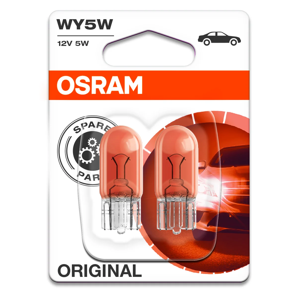 WY5W 12V Lamppu Keltainen Osram 2-pack