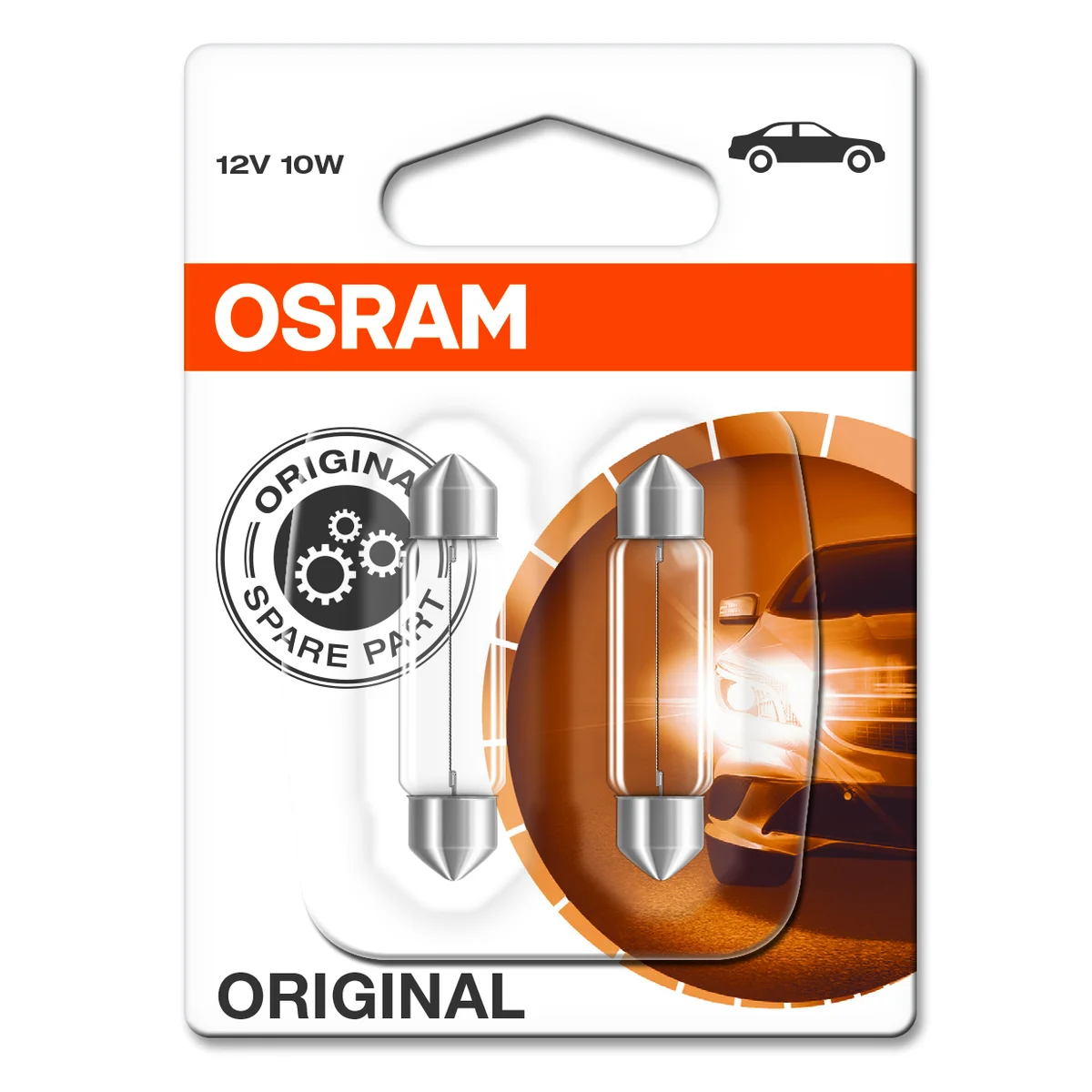 Lamppu Wyv. 10W 12V 41mm Osram