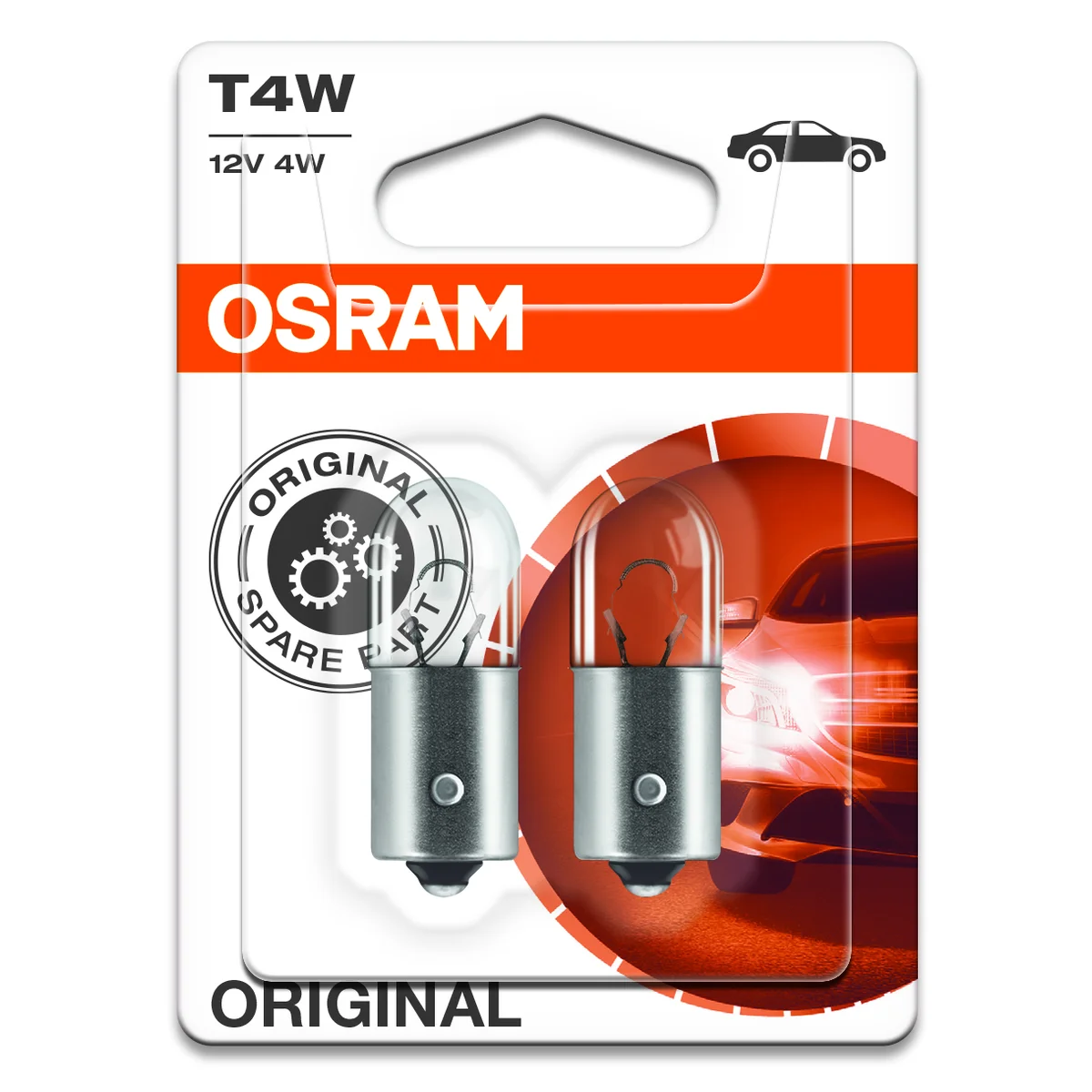 T4W 12V Hehkulamppu Osram 2 pakkaus