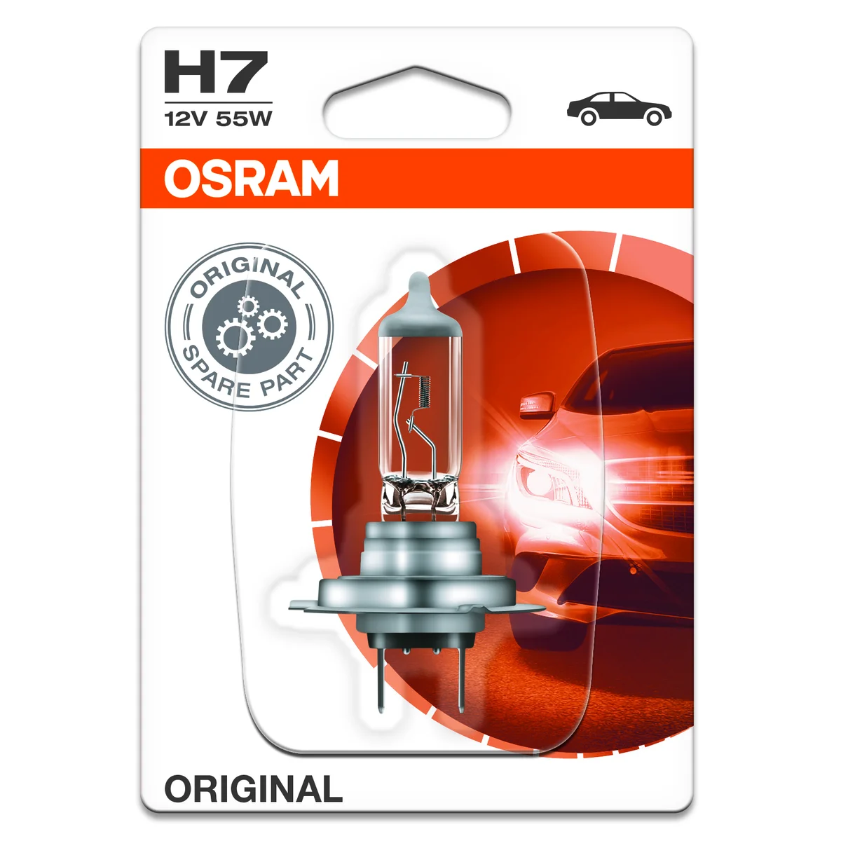 H7 Hehkulamppu 12V-55W, Osram Alkuperäinen
