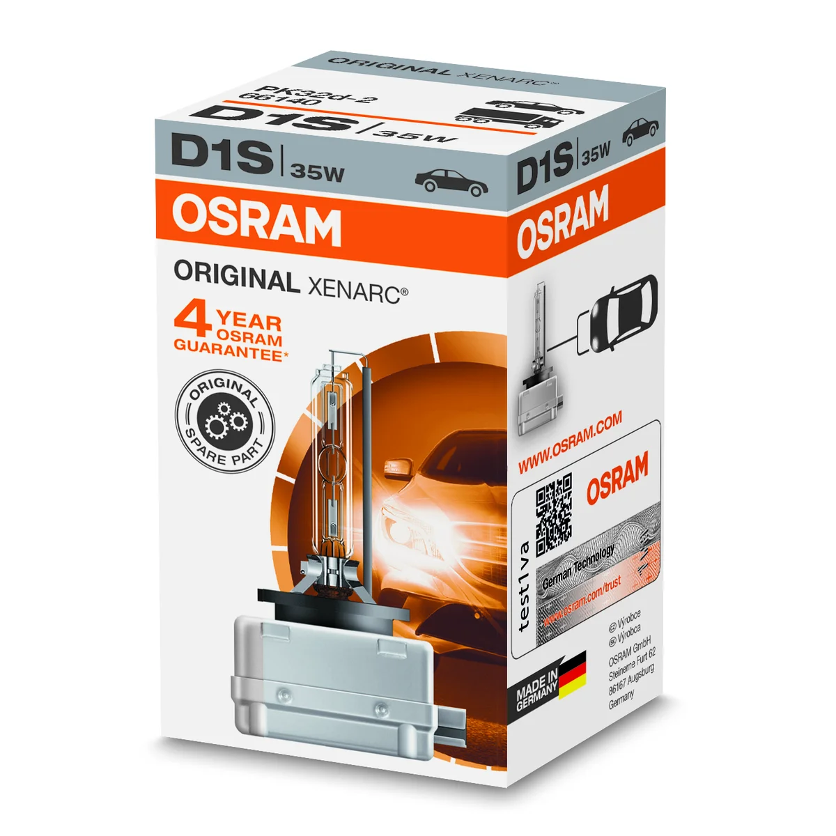 D1S Xenarc 35W, Osram Alkuperäinen