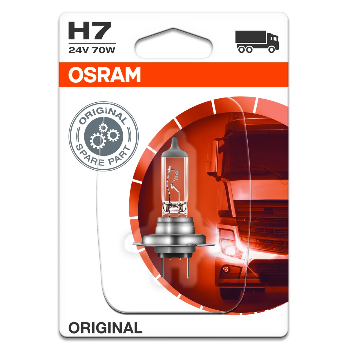 H7 Lamppu 24V-70W, Osram Alkuperäinen