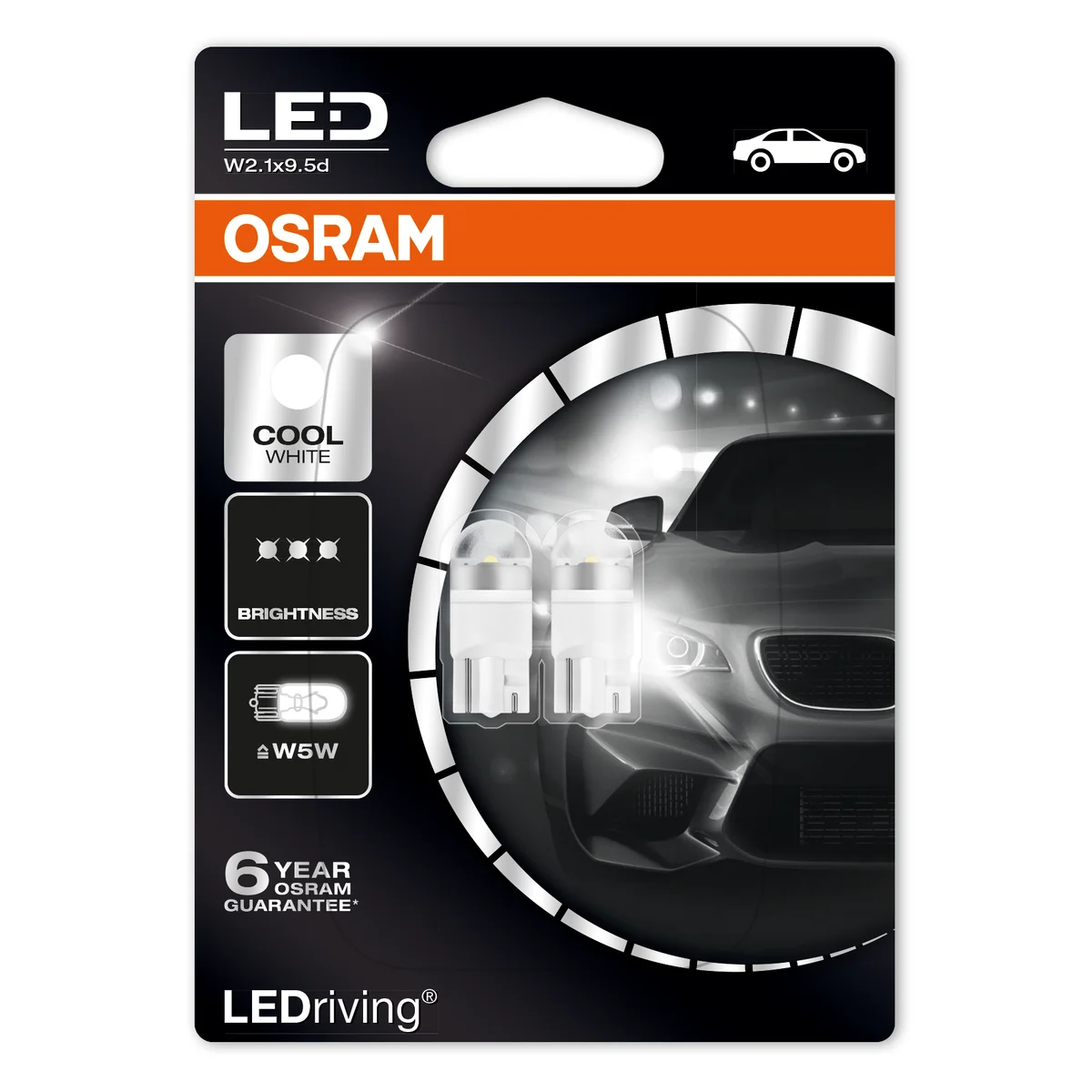 LED W5W 12V Hehkulamppu Osram
