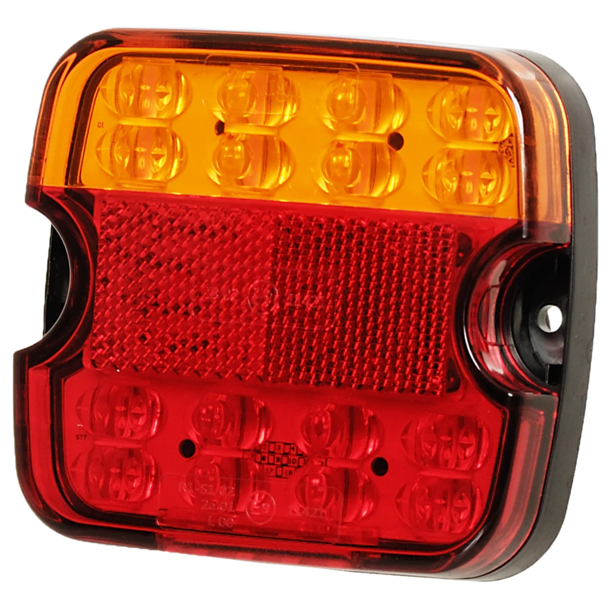 Takavalaisin LED 4 lamppua. 12V/24V, 4"	"	"CA 7093