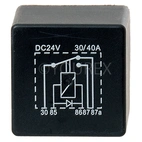 Mini-käynnistysrele 24V-30/40A 5s, diodi