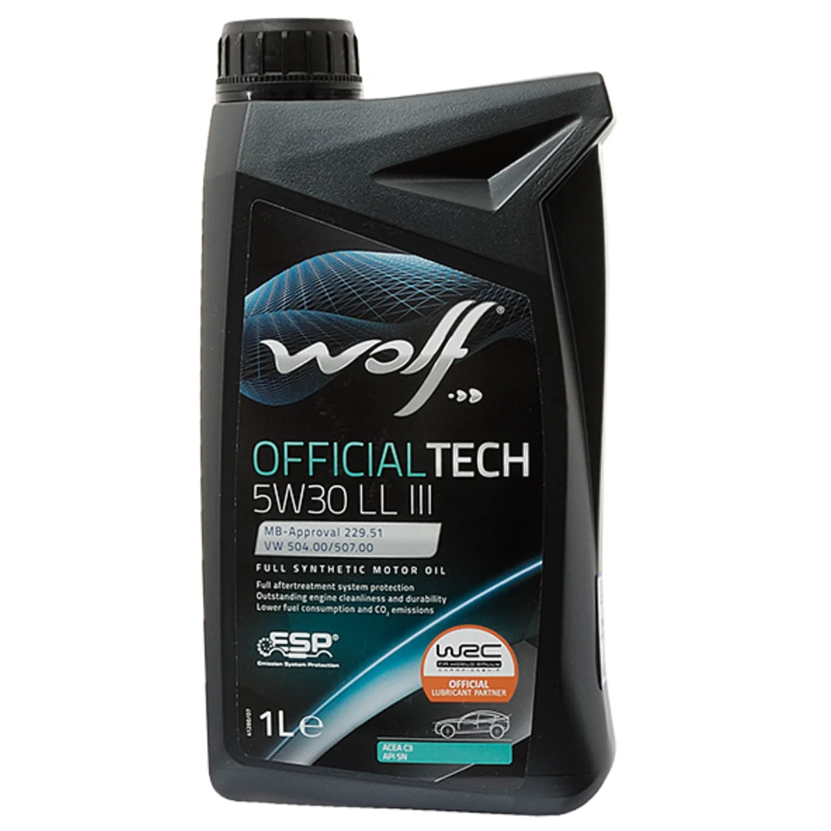 Moottoriöljy Wolf 5W-30 LL III, 1L