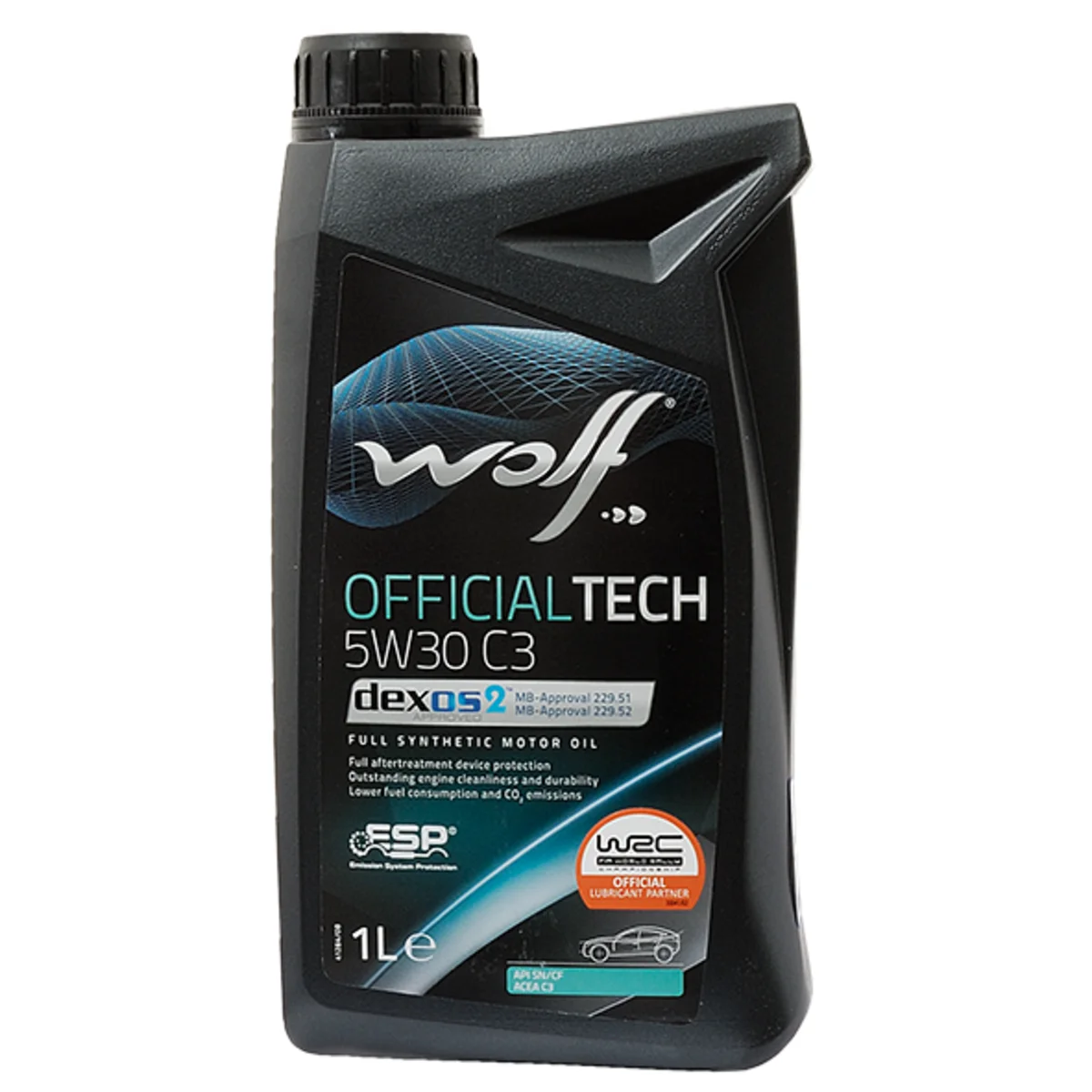 Moottoriöljy Wolf 5W-30 C3, 1L