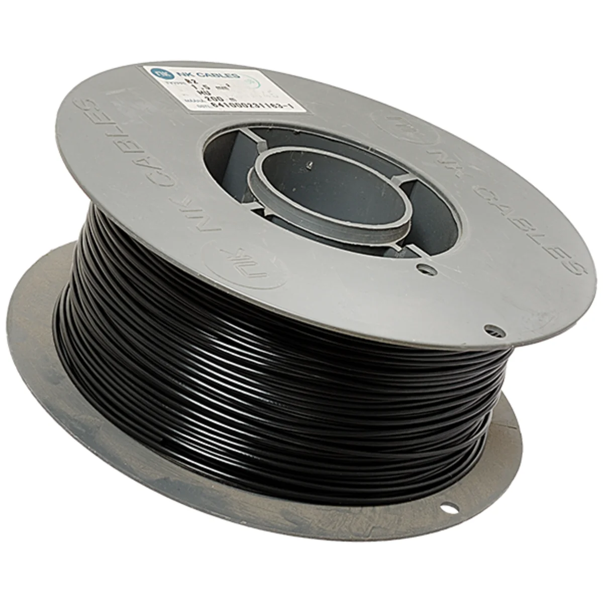 Johto 1x1.5mm² x 200m/L. Musta