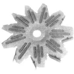 Tuuletinlevy 15.9x125, oikea>