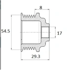 Hihnapyörä 6s 17x54x29