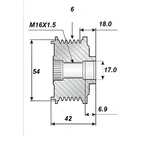 Vapautussivu, 17x54, 6 urat