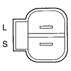 Jännitteensäädin Mits. A866T 08470