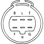 Jännitteensäädin 12V, ND 026000-4070