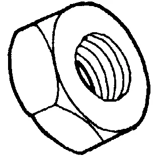 Roottorin mutteri, akseli 15mm