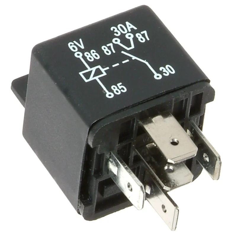Mini-rele 6V-40A, 5 nastaa