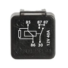 Minirele 12V-40A, 4 nastaa, w/Res