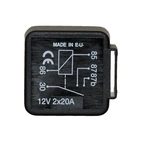 Minirele 5 nastaa, 24V-20A, N/O