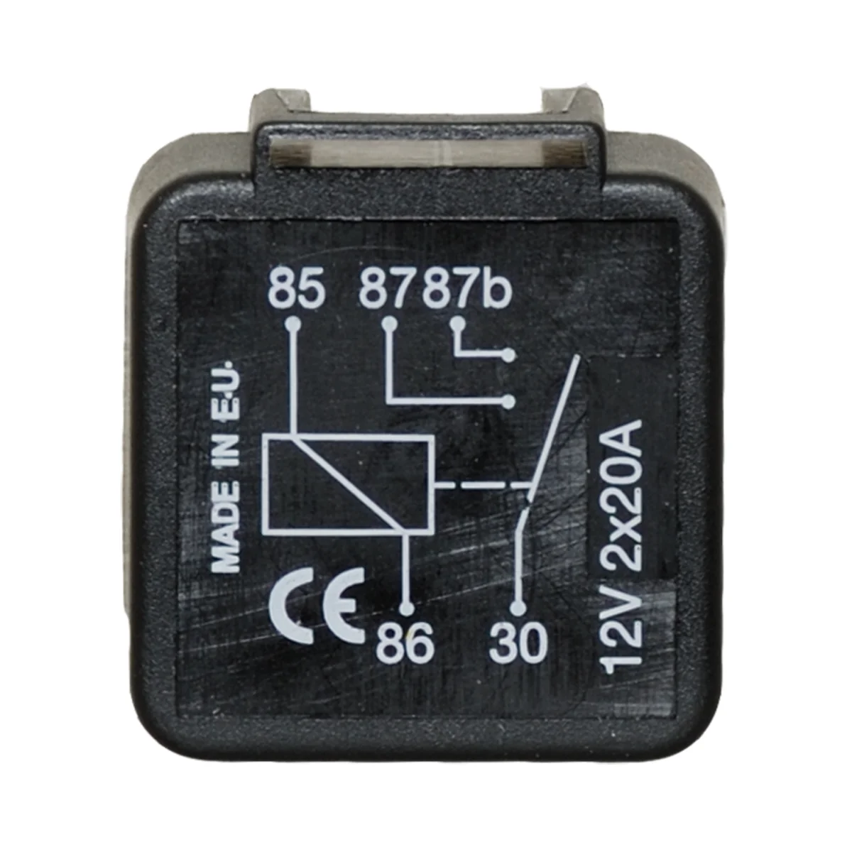 Minirelæ 12V-2x20A, 5-kelainen
