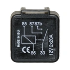 Minirelæ 12V-2x20A, 5-kelainen
