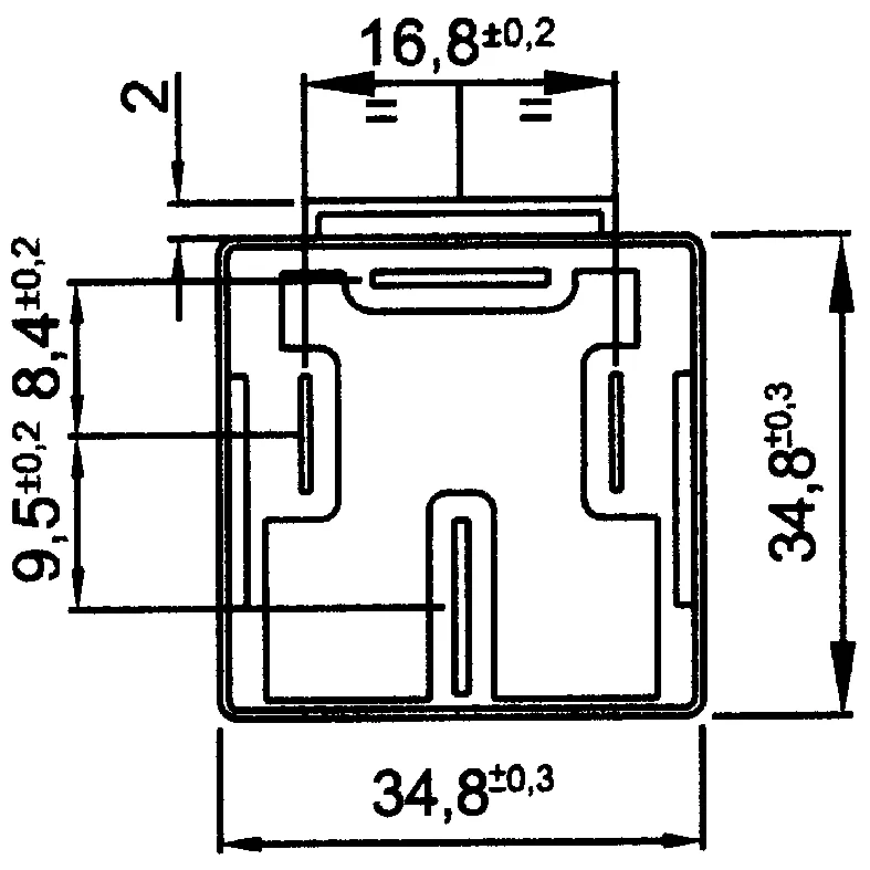 Minirele HD 24V-70A, 4-tulppia