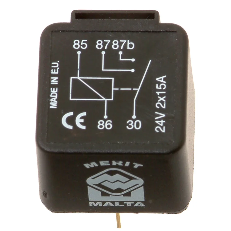 Mini-solenoidi 24V, 2x15A, kaksoiskotelo