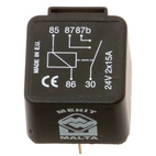 Mini-solenoidi 24V, 2x15A, kaksoiskotelo