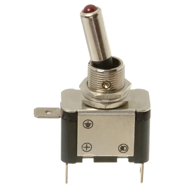 Kytkin LED punainen, Päällä/Pois päältä