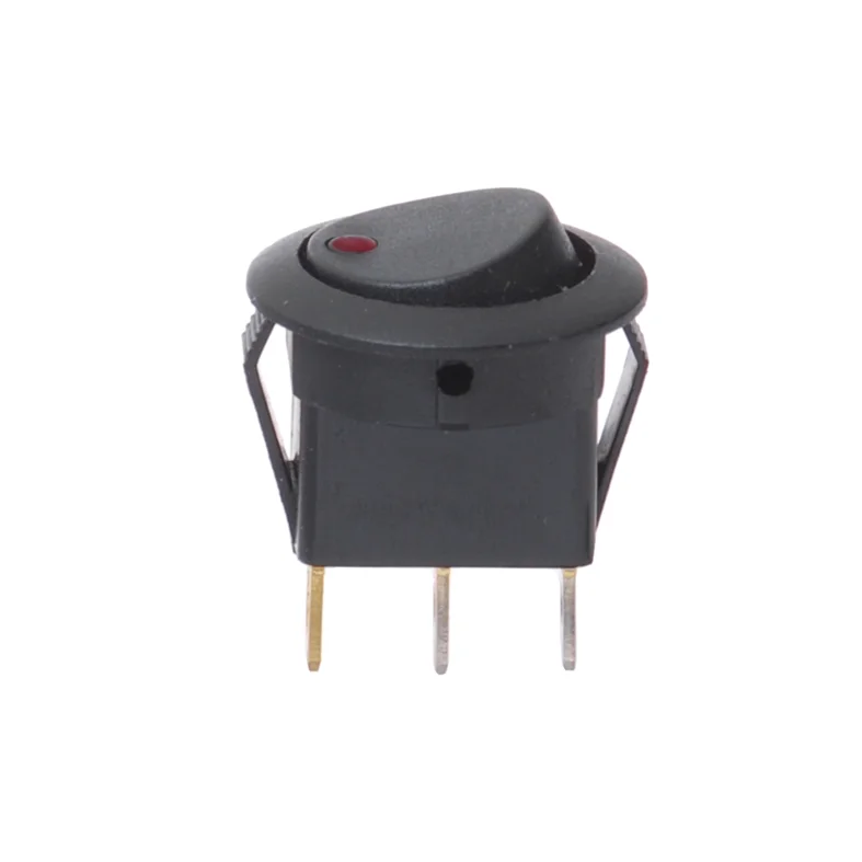 Painekytkin, pyöreä, punainen, 12V/16A