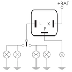 Vilkkurelinky 3-tanko, 12V