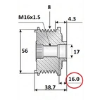 J.Deere Vapaavetopyörä 8 ham.